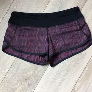 Lululemon Speed running shorts with zip pocket